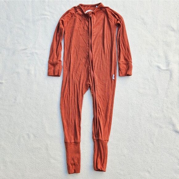 Brixton Phoenix Rust Bamboo Zip Romper 12-18M - Picture 1 of 9